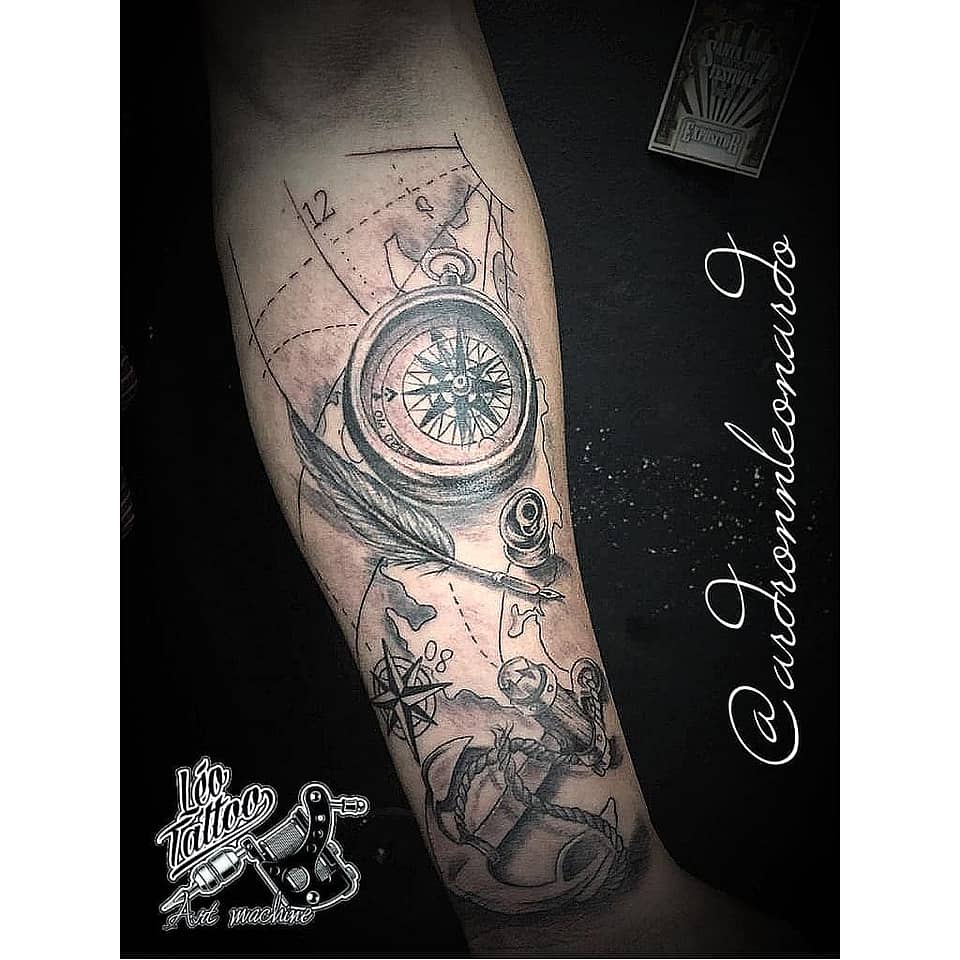 Compass, Quill & Anchor Forearm
