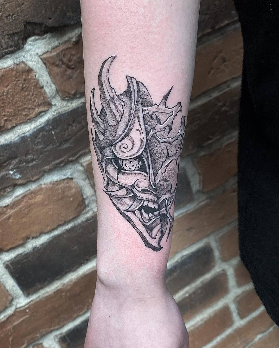 Cracked Hannya Mask