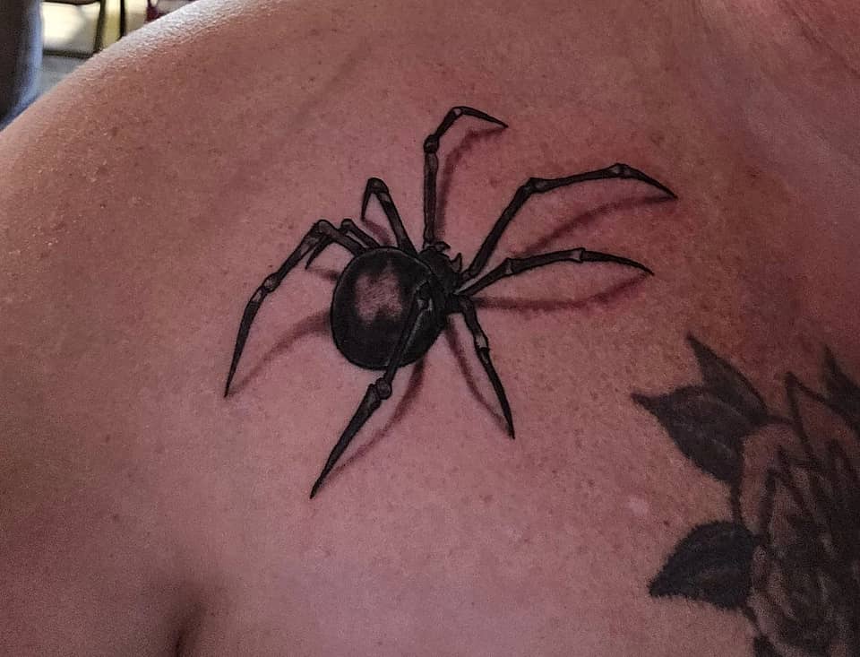 Crawling Black Widow