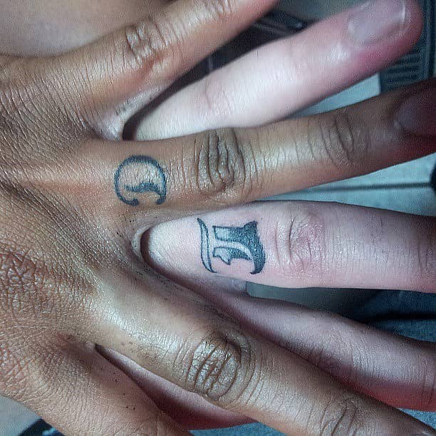 Crescent and Initial Couple Rings