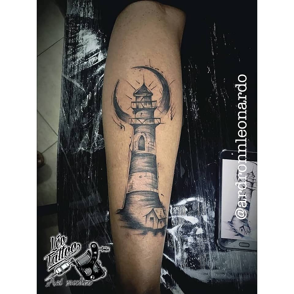 Crescent Lighthouse Sketch