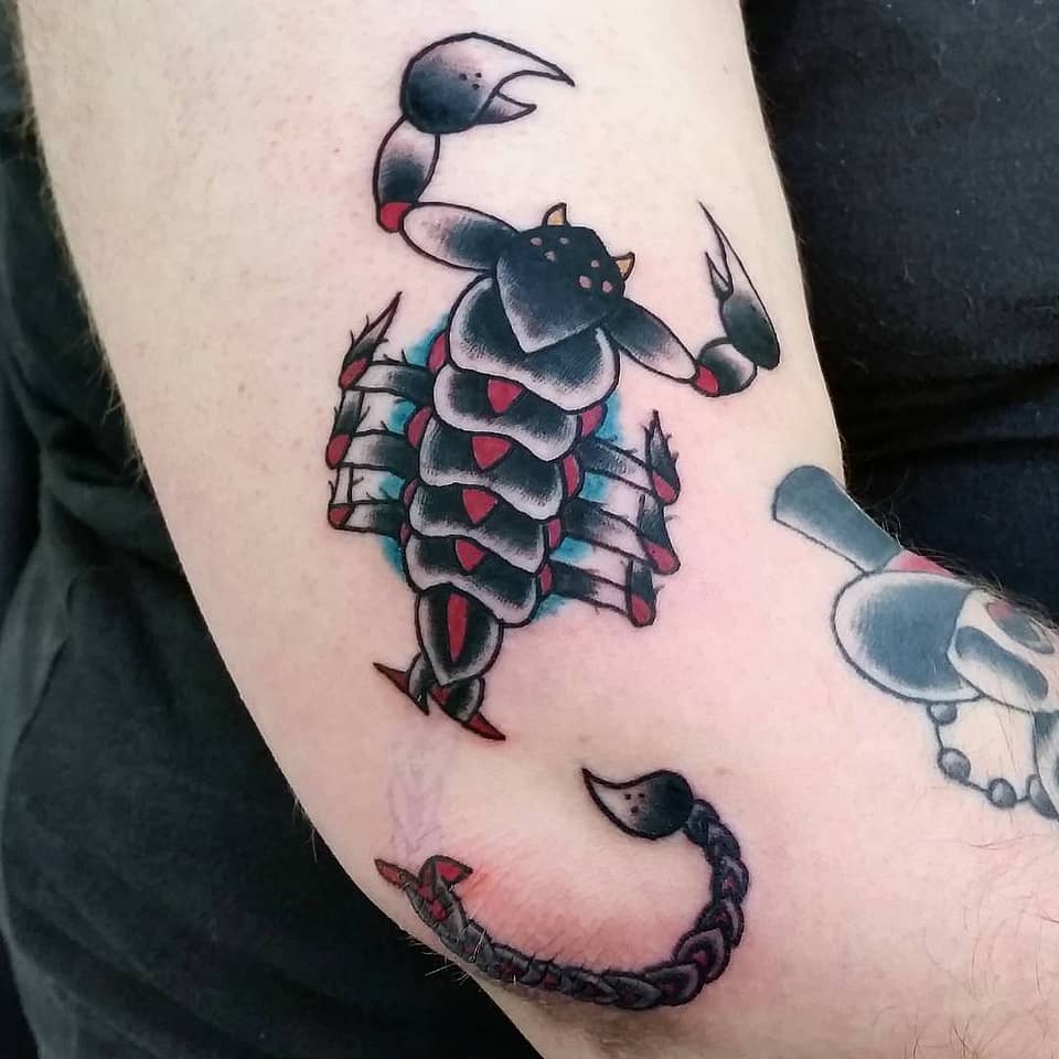 Crimson-Clawed Scorpion