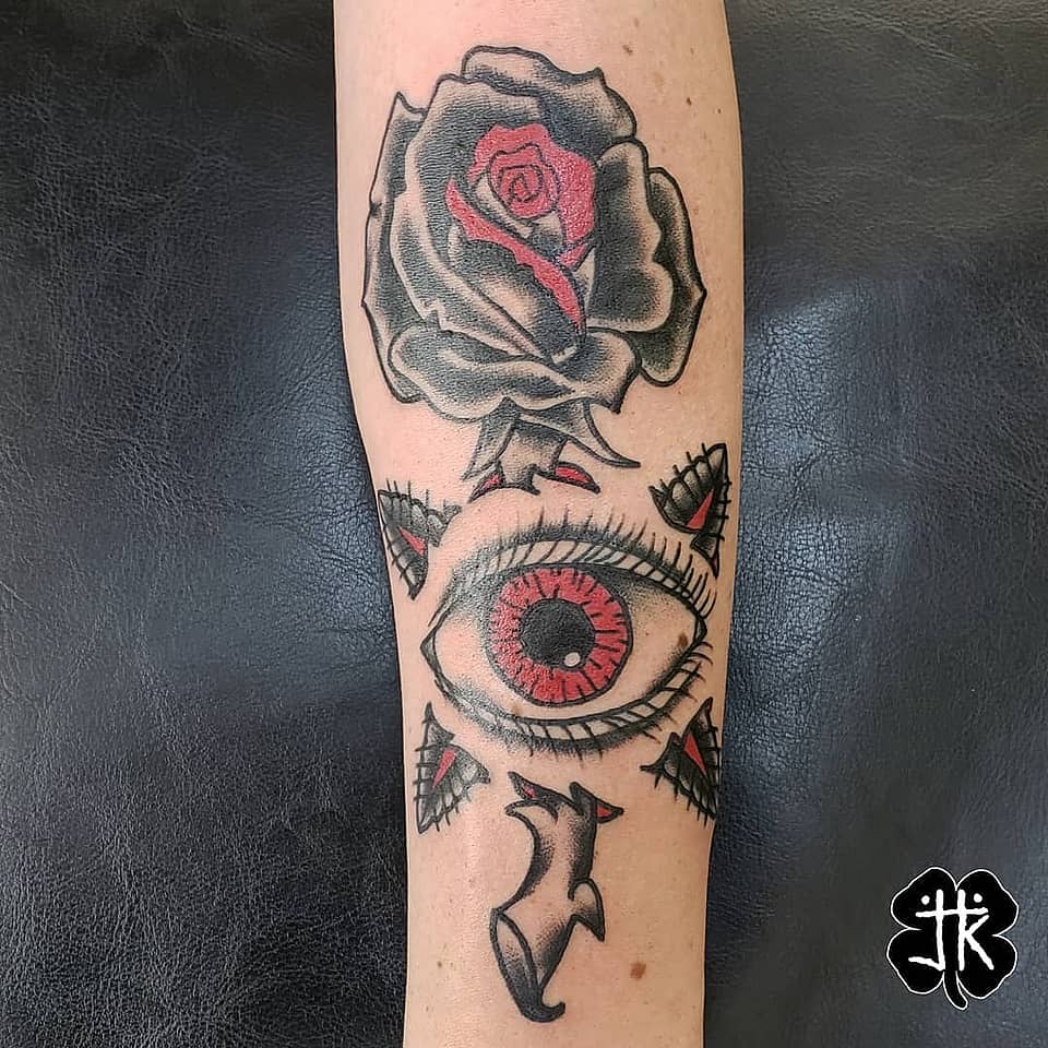 Crimson Gaze and Night Rose