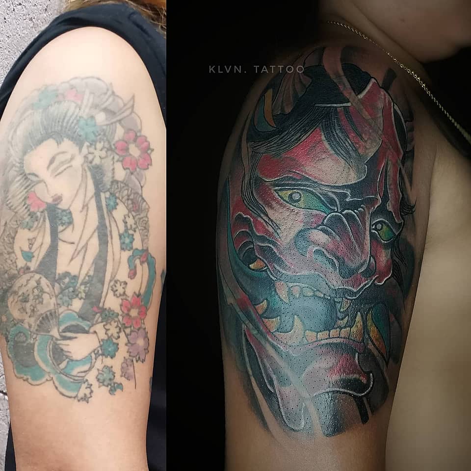 Crimson Hannya Mask