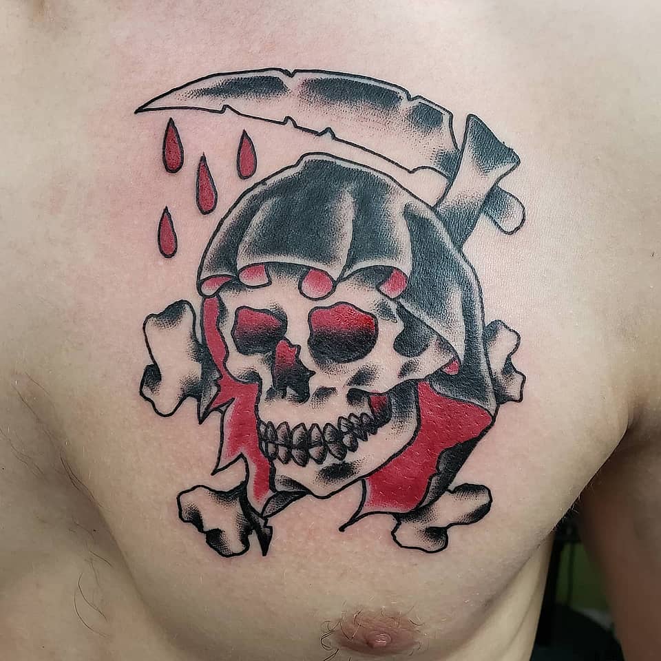 Crimson Reaper Skull