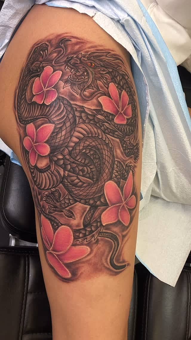 Crimson Sakura Dragon