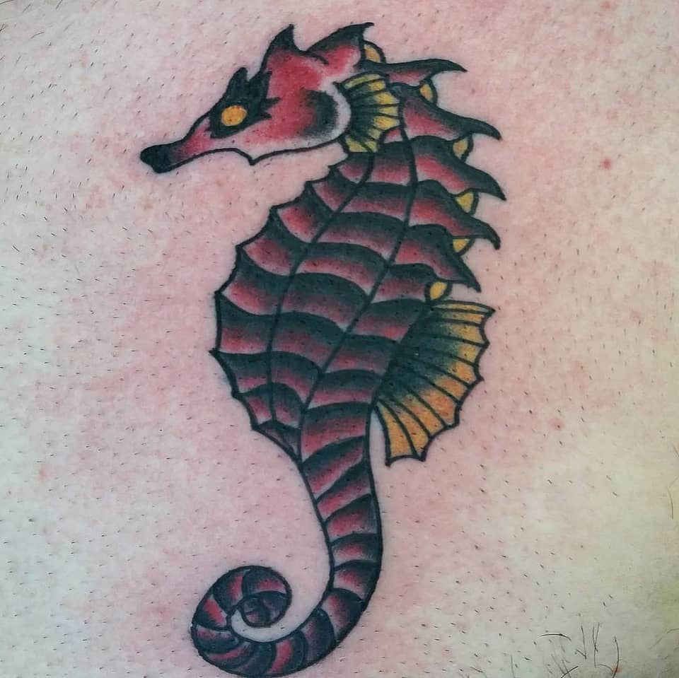 Crimson Seahorse Guardian