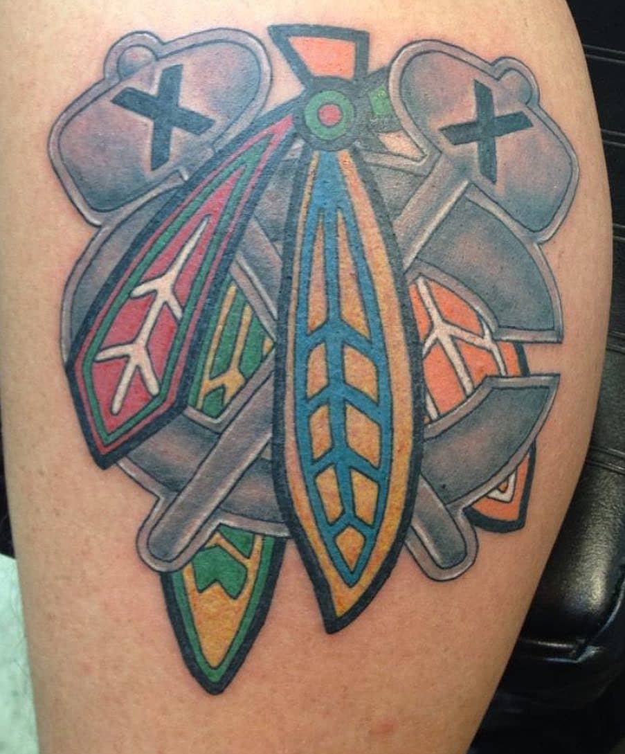 Crossed Tomahawks Team Crest