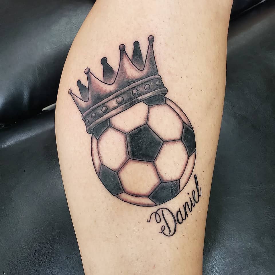 Crowned Soccer Ball Dedication