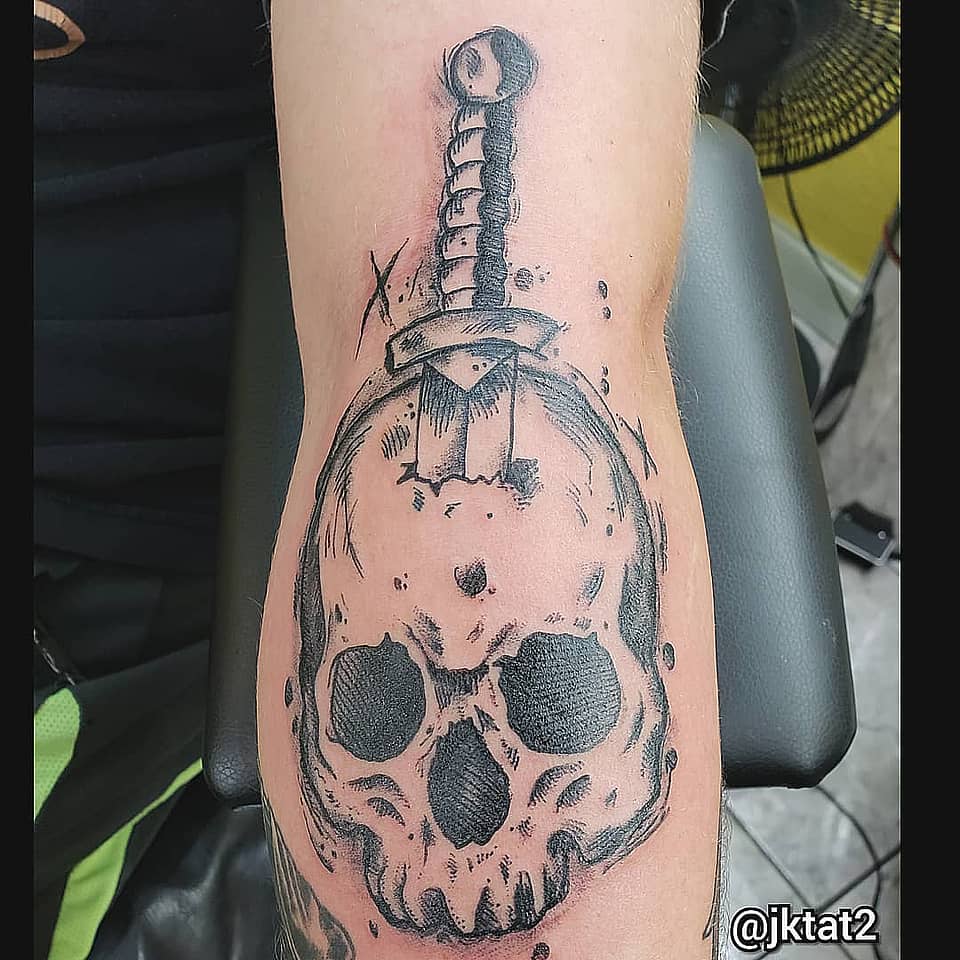 Dagger Through Skull