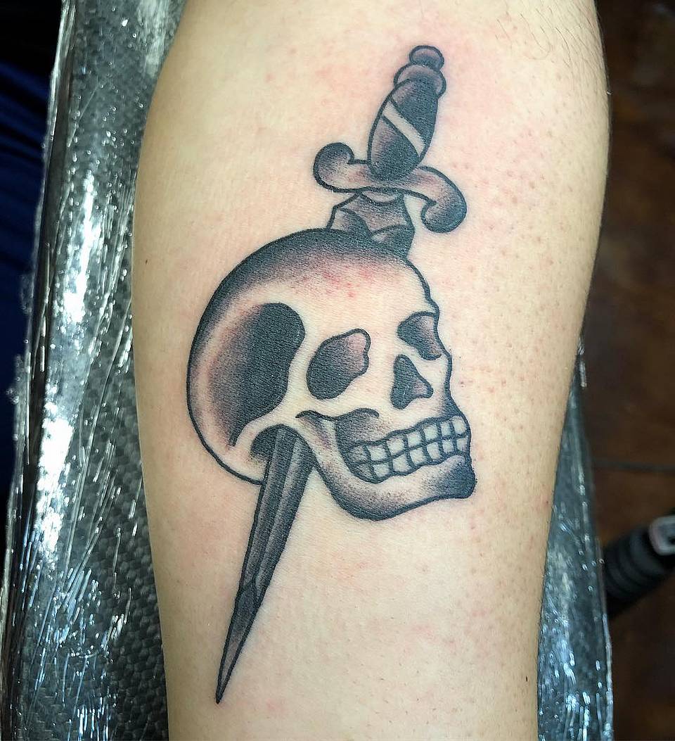 Dagger Through Skull