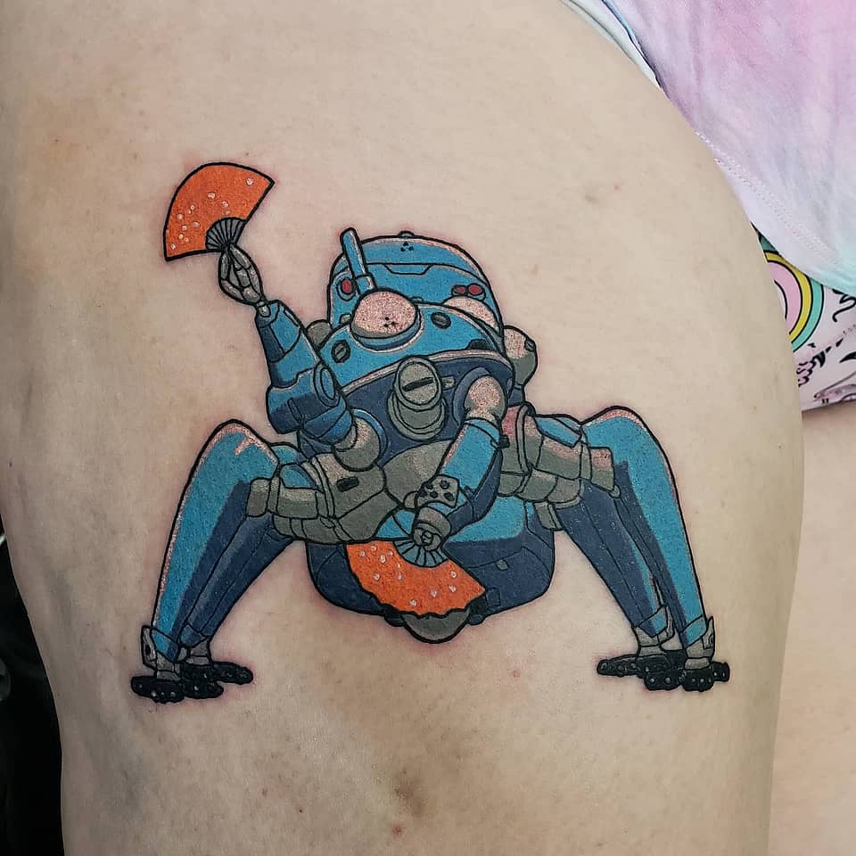 Dancing Tachikoma with Fan