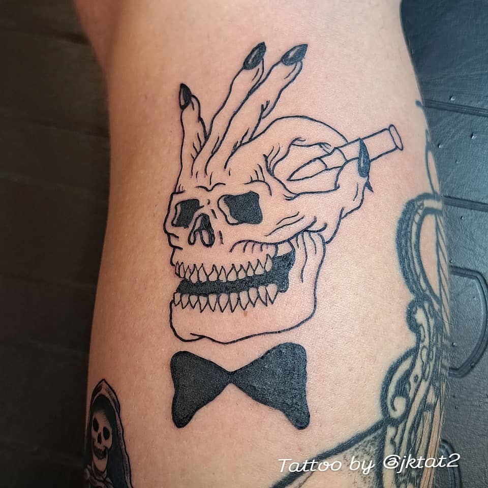 Dapper Death with Cigarette