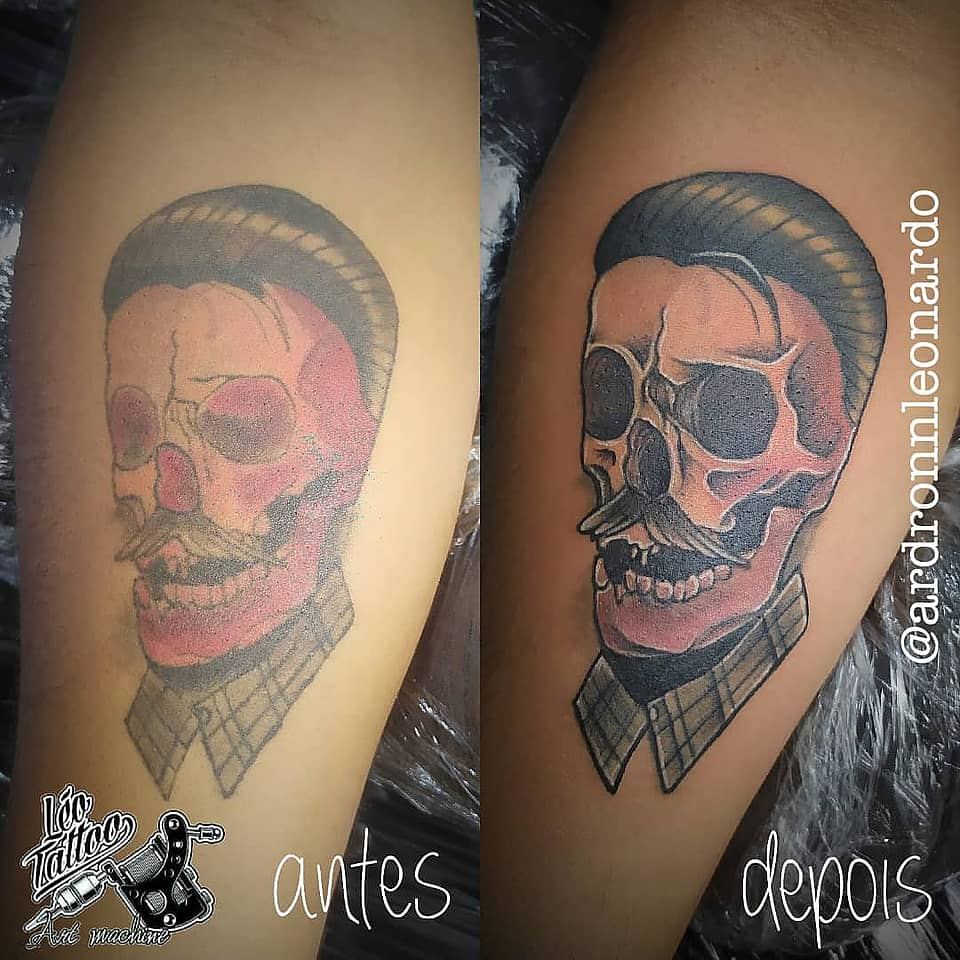 Dapper Pompadour Skull