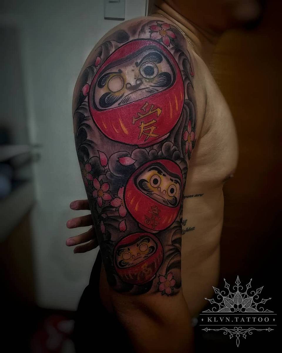 Daruma Trio Half-Sleeve