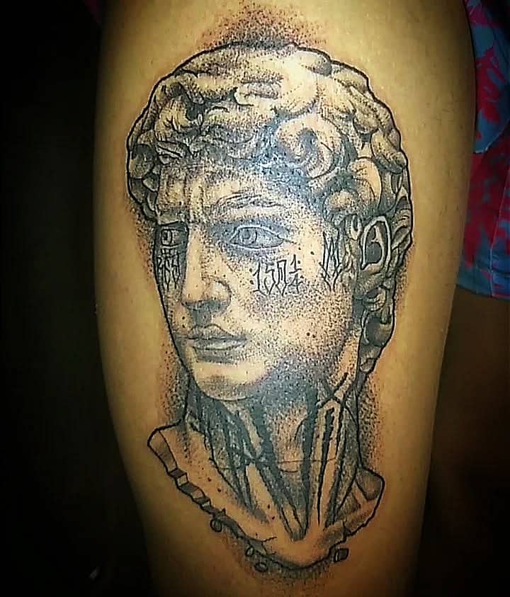David 1504 Dotwork Bust
