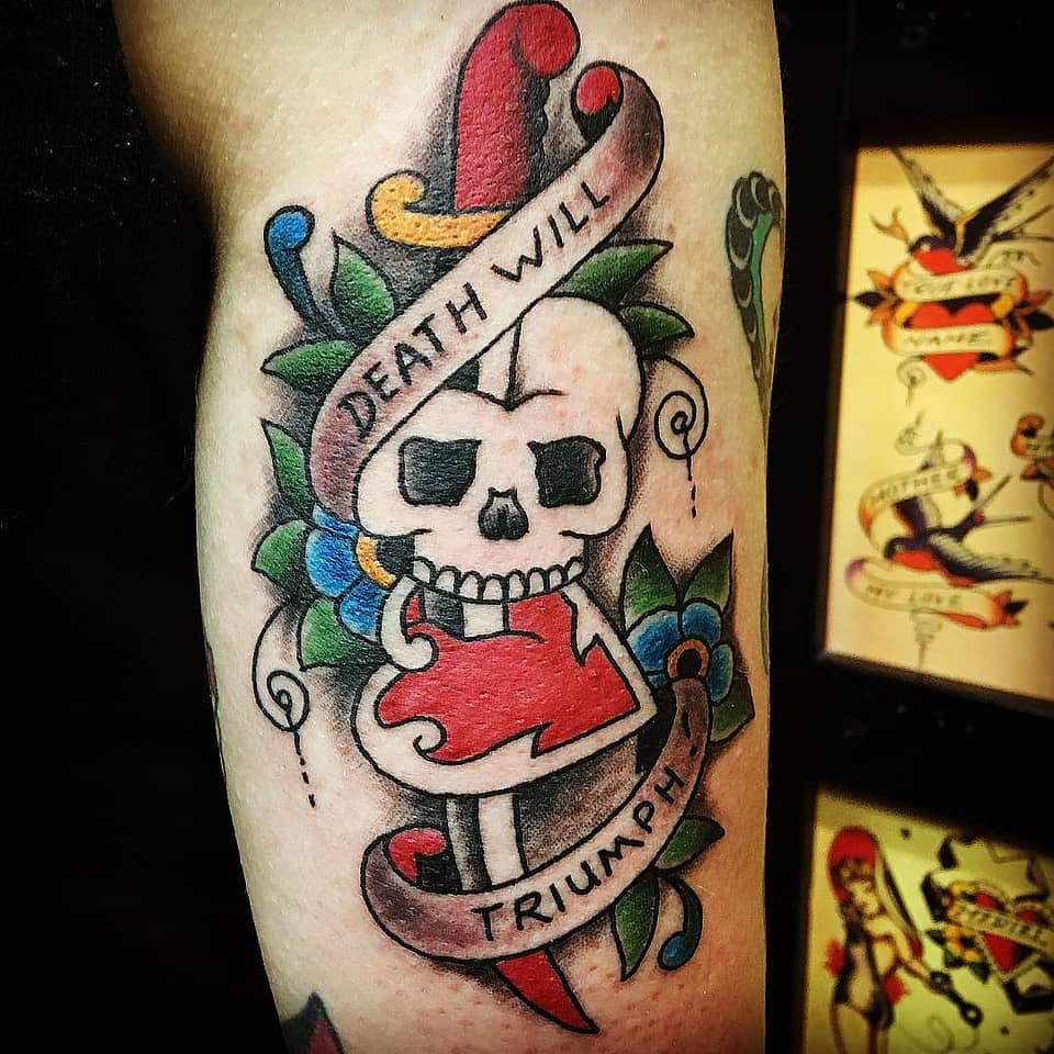 Death Will Triumph Dagger & Heart