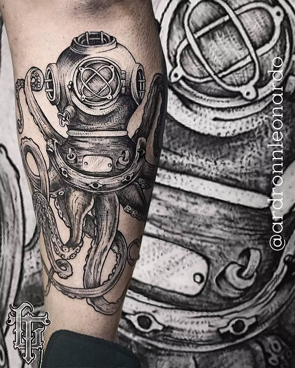 Deep-Sea Diver & Octopus