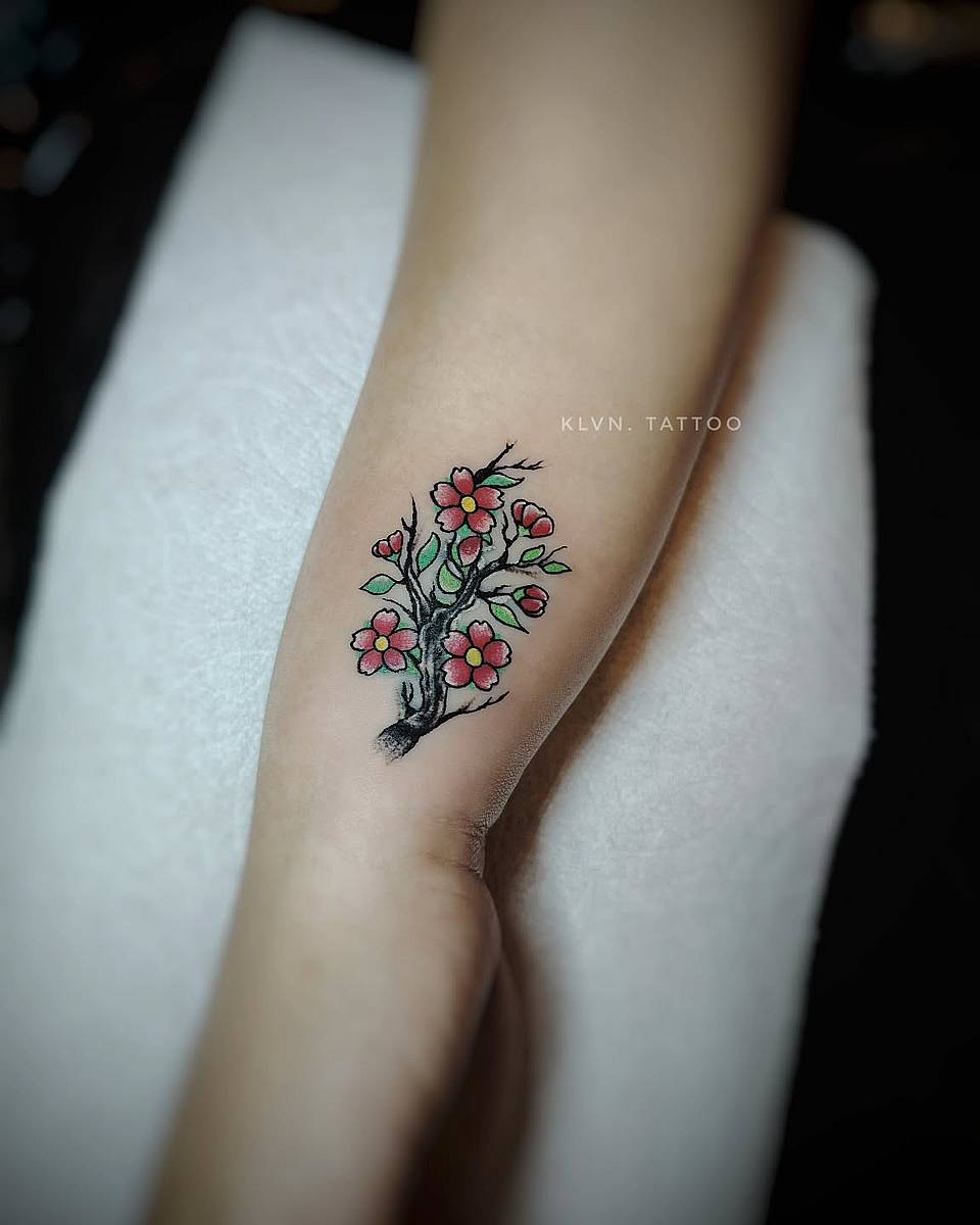 Delicate Cherry Blossom Sprig