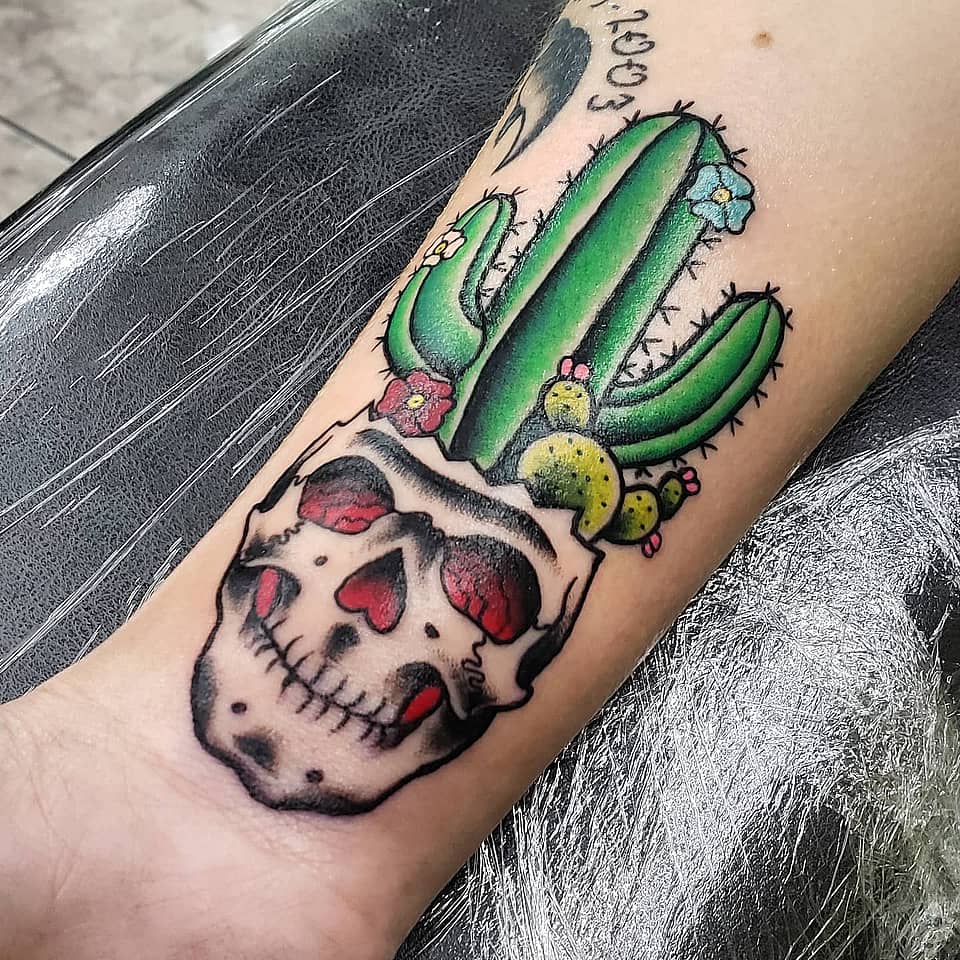 Desert Bloom Skull