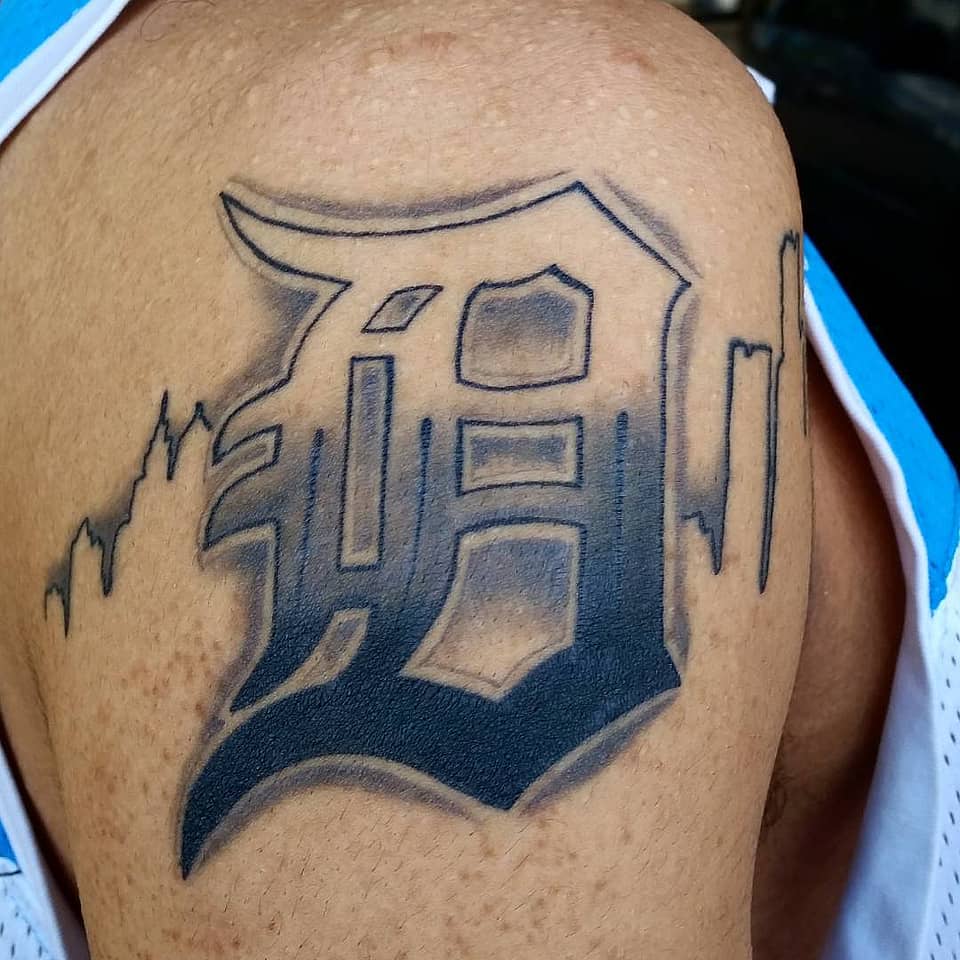 Detroit D Skyline Emblem