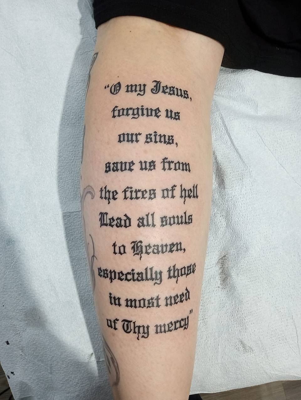 Divine Mercy Prayer in Blackletter