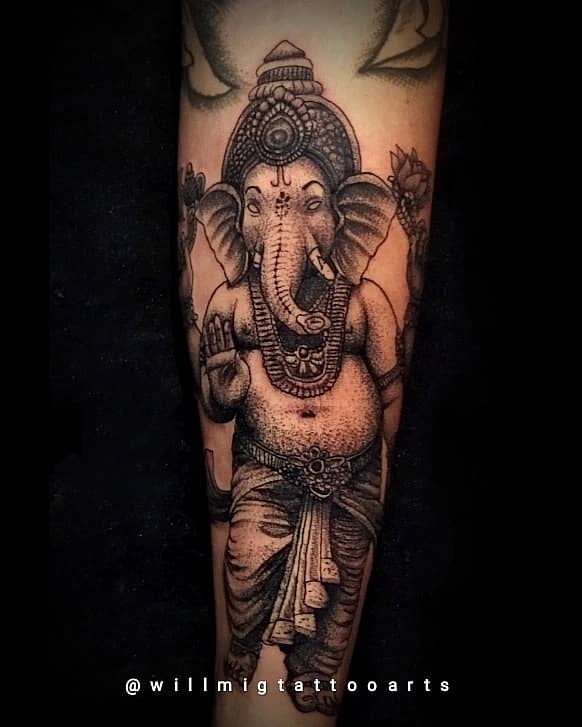 Dotwork Ganesha Blessing