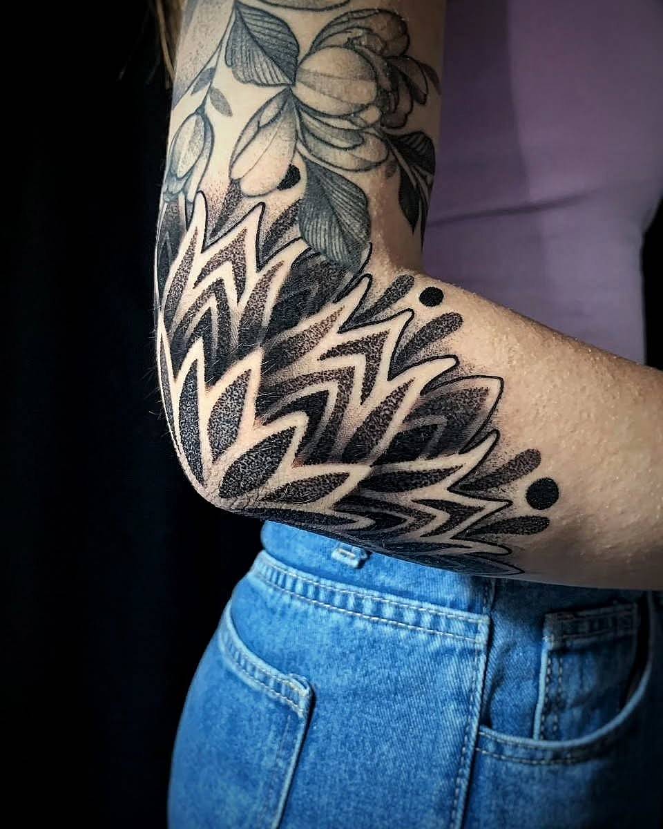 Dotwork Petal Mandala