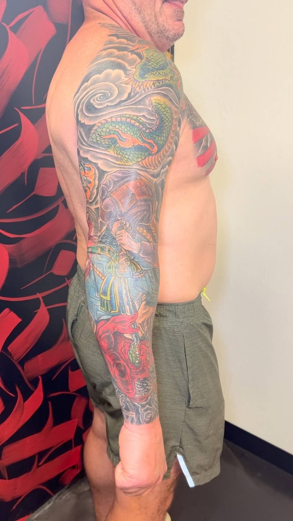 Dragon, Samurai, and Oni Sleeve