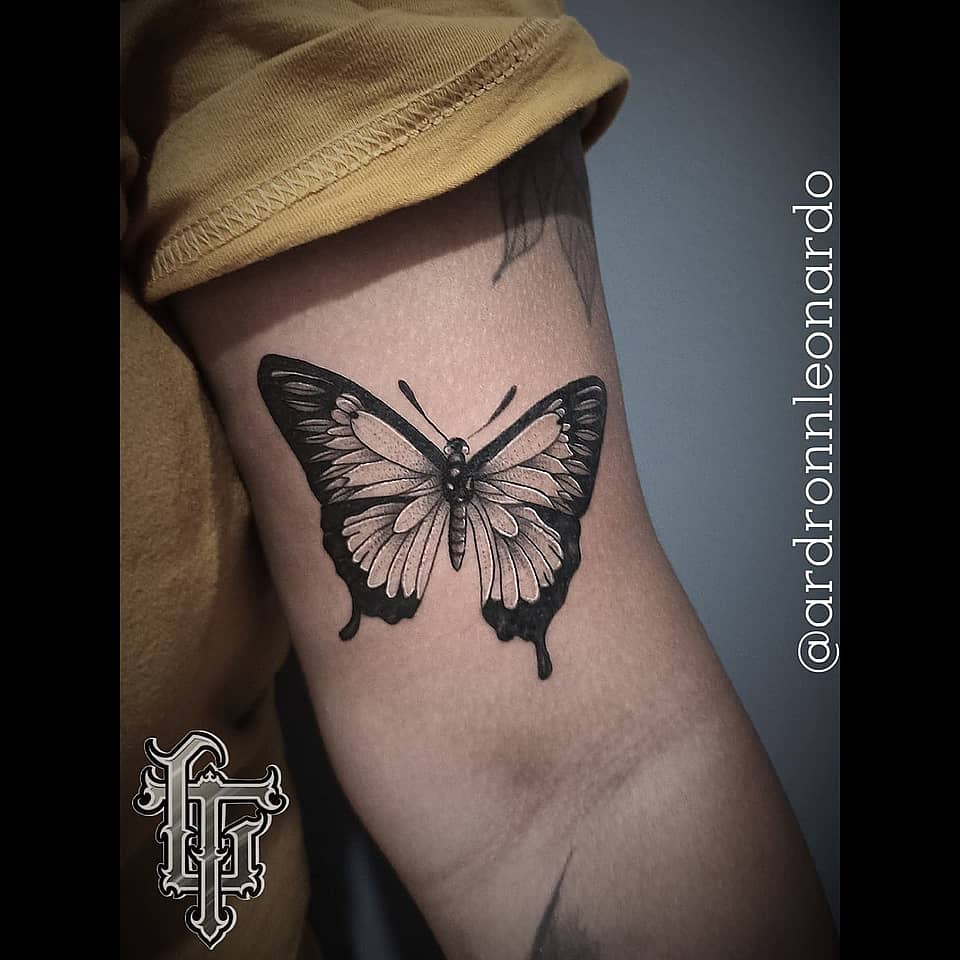 Dripping Blackwork Butterfly