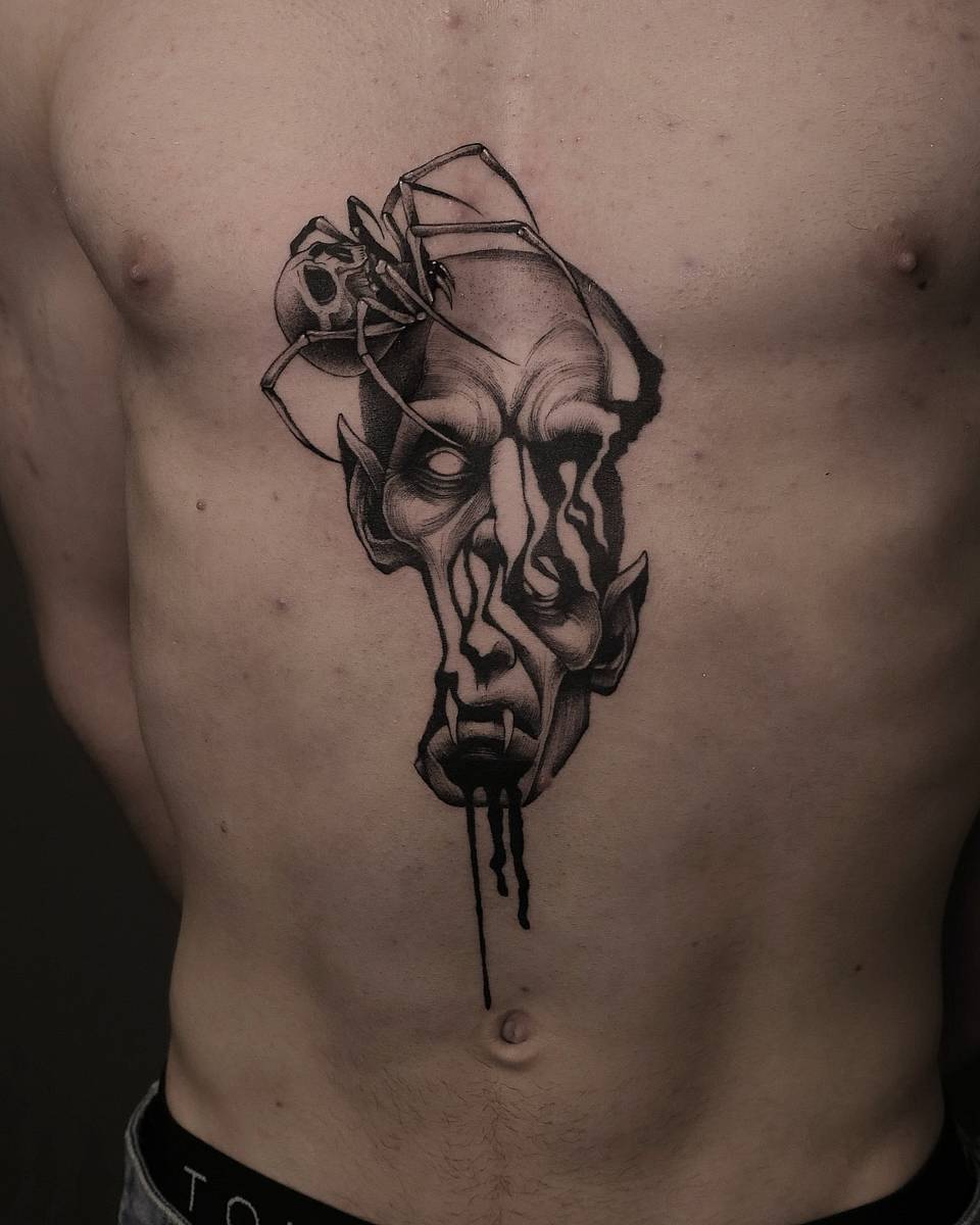 Dripping Phantom with Skull Spider