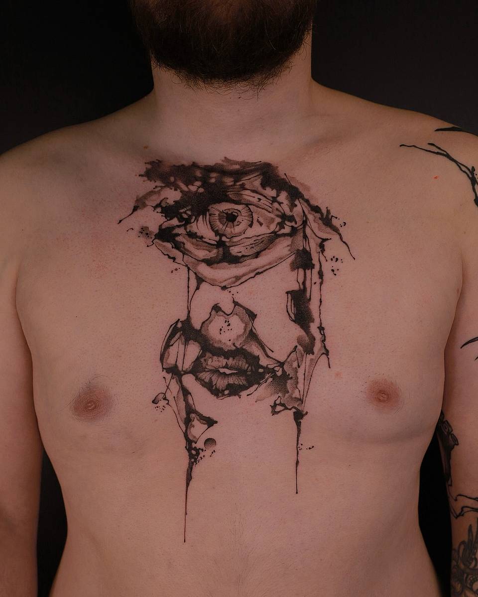 Dripping Third-Eye Portrait