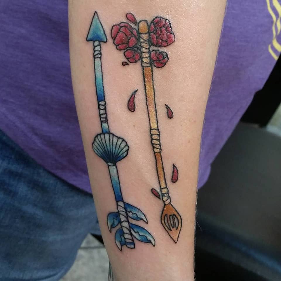 Dual Arrows of Sea and Art