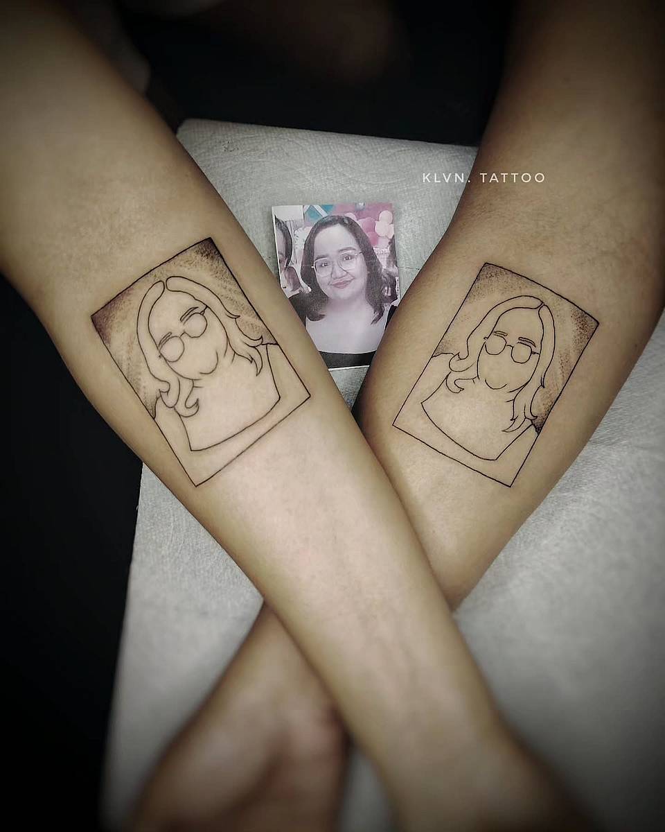 Dual Polaroid Line Portraits