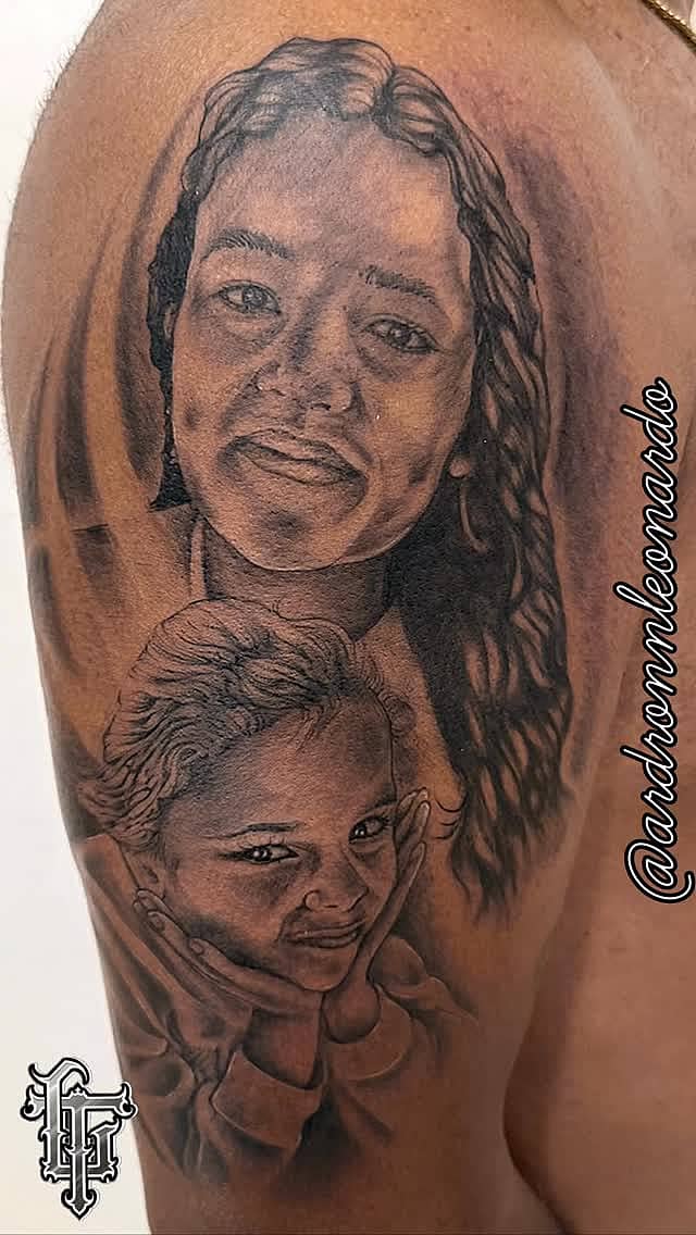 Dual Portrait of Children