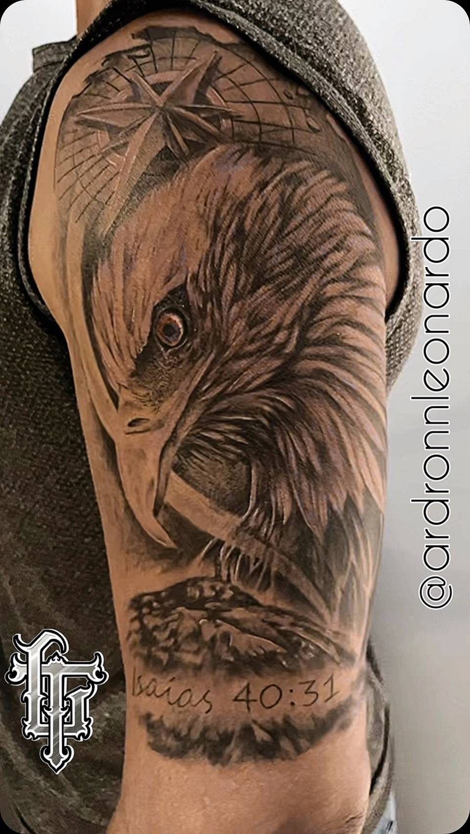 Eagle and Compass with Isaiah 40:31
