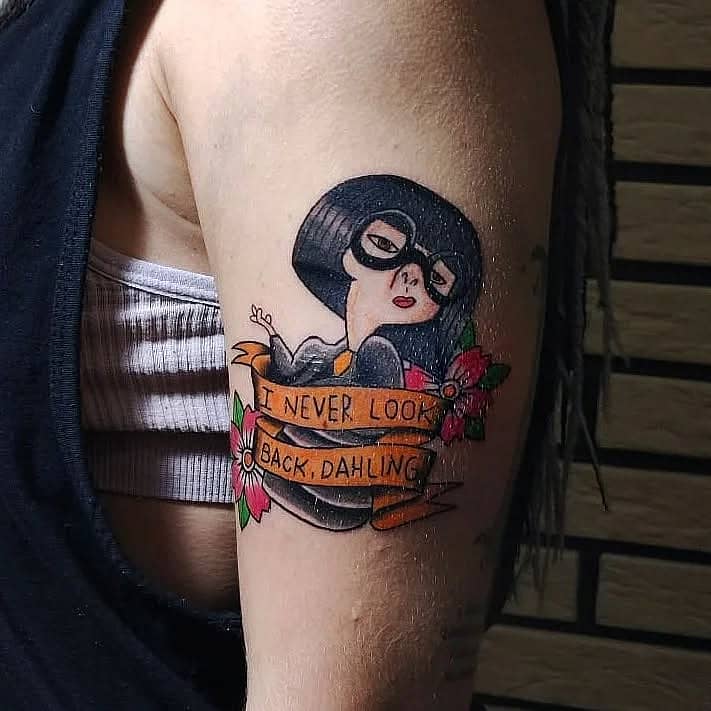 Edna Mode "Never Look Back" Banner
