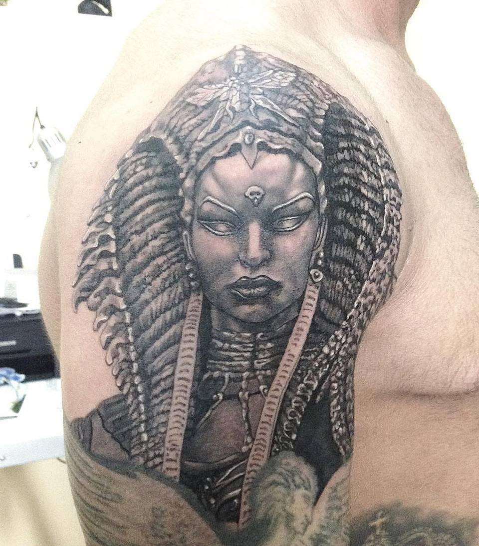 Egyptian-Inspired Goddess Portrait
