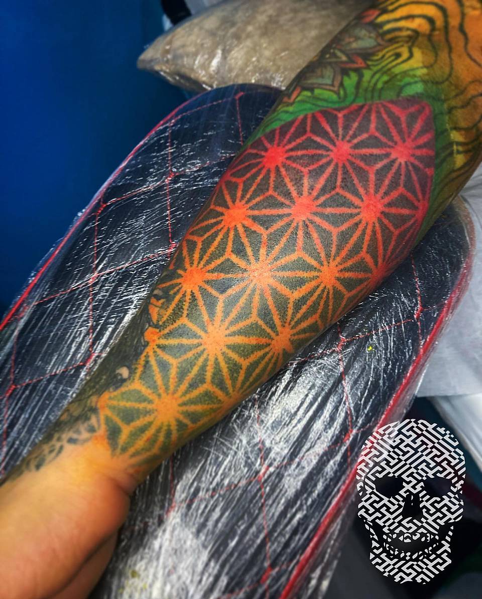 Ember Asanoha Geometry