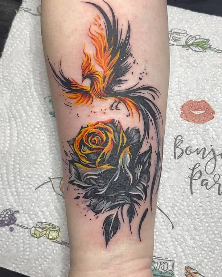 Ember Phoenix and Black Rose