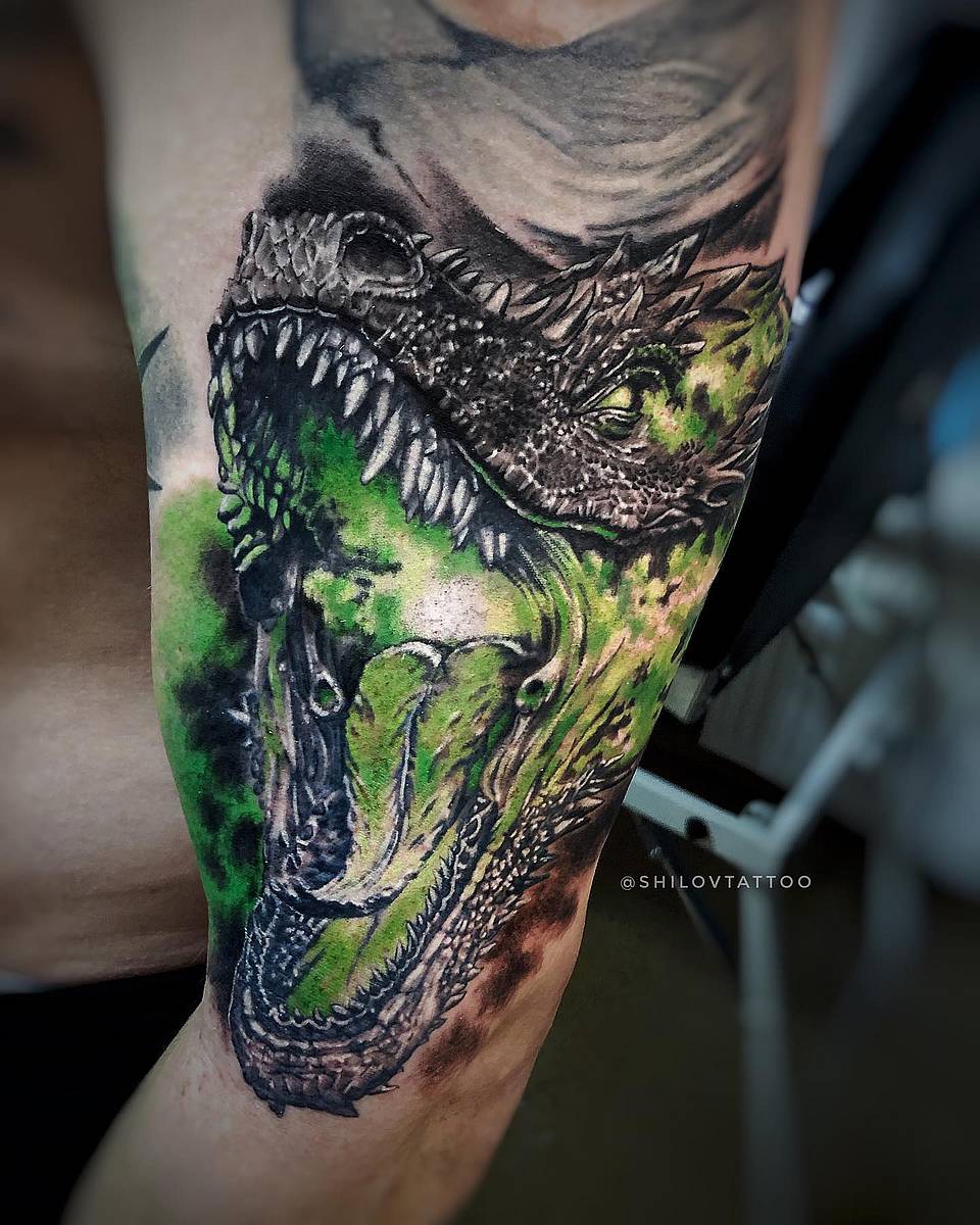 Emerald T-Rex Roar