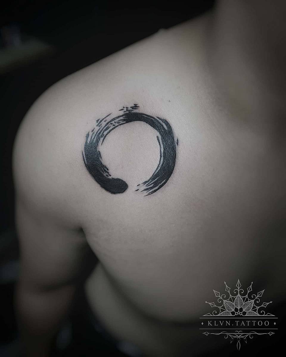 Enso Brushstroke Circle