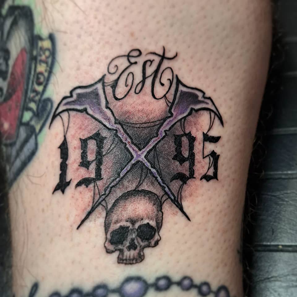 Est. 1995 Scythes and Skull
