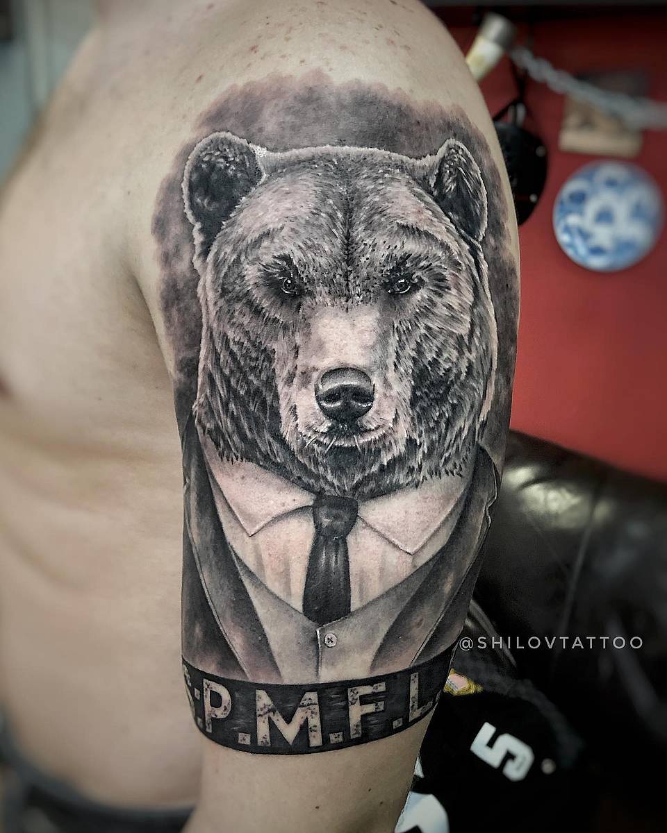 Executive Bear Portrait