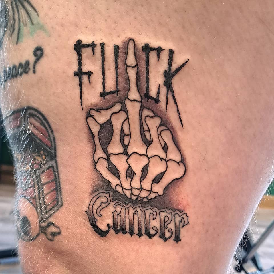 F*** Cancer Bone Salute