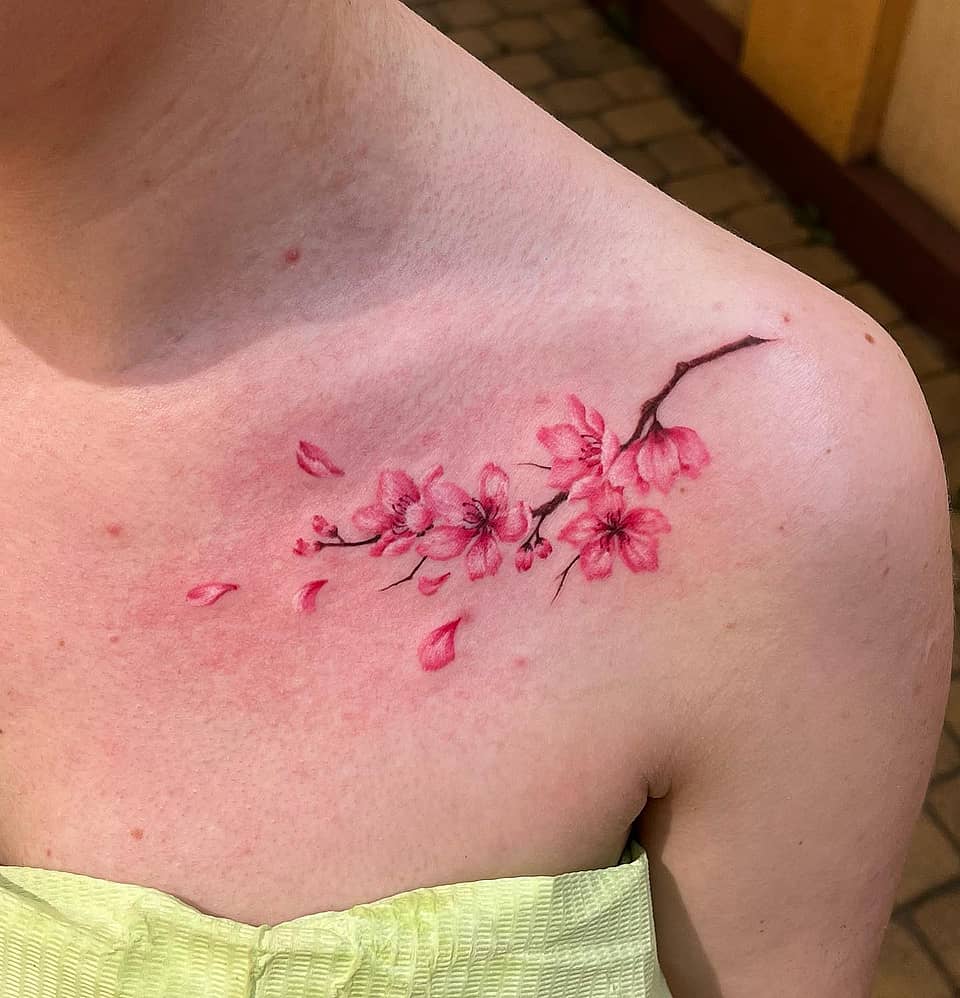 Falling Cherry Blossoms