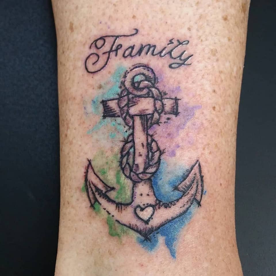 Family Anchor Watercolor