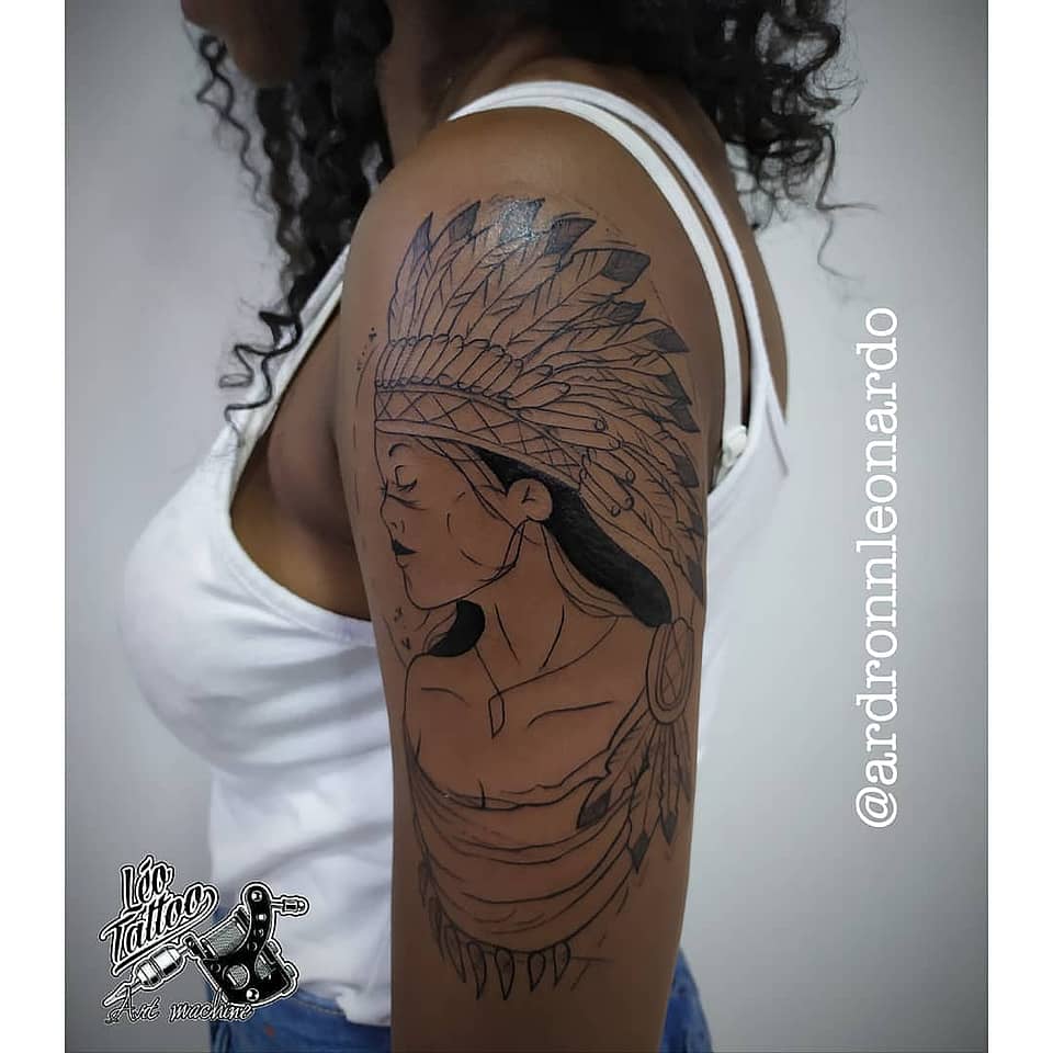 Feather Headdress Portrait