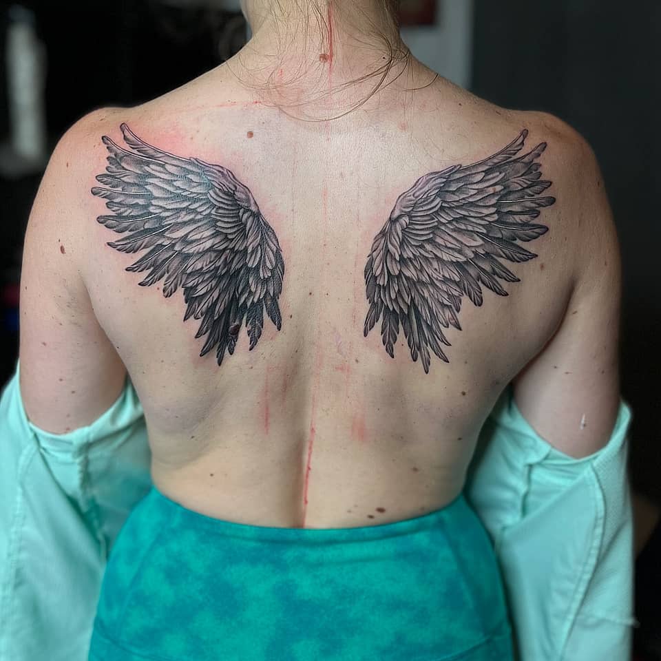 Feathered Angel Wings