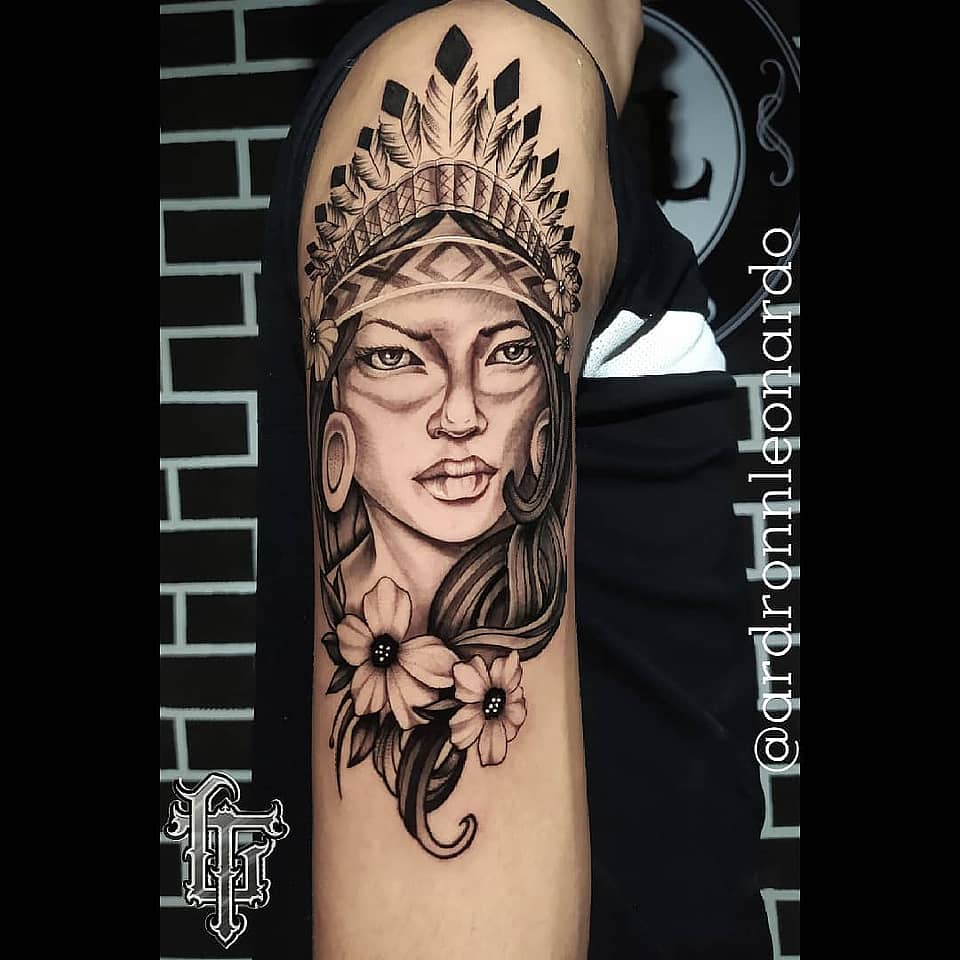 Feathered Headdress Portrait
